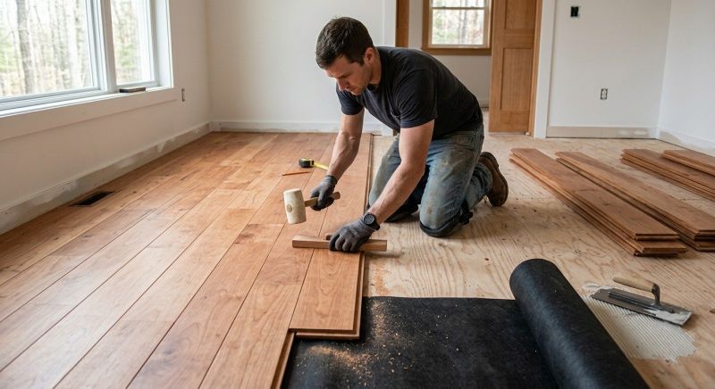 Cherry Floor Installation in Sparrows Point, MD