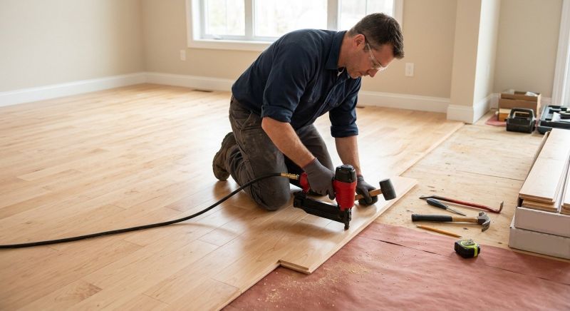 Maple Flooring Installation in Abingdon, MD