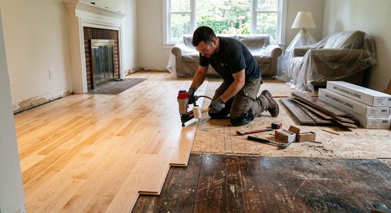 Maple Flooring Installation in Owings Mills, MD