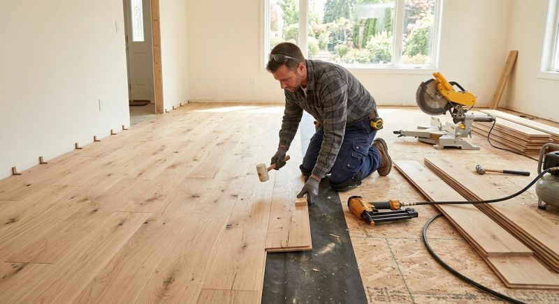 Oak Floor Installation in Phoenix, MD