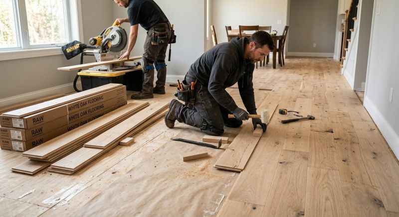 Oak Floor Installation in Phoenix, MD