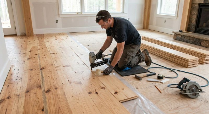 Pine Floor Installation in Bel Air, MD