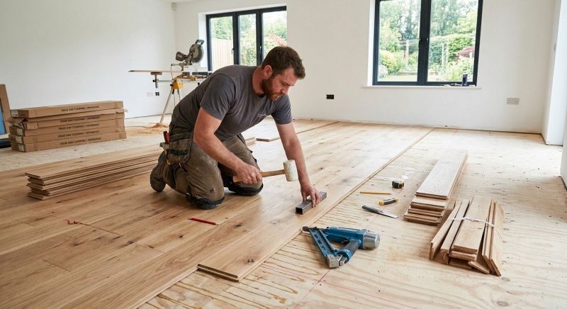 White Oak Floor Installation in Bel Air, MD