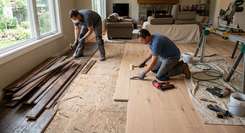 Wood Floor Replacement in Phoenix, MD